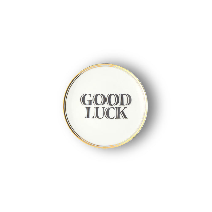 GOOD LUCK PORCELAIN PLATE
