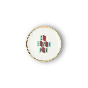 OH HAPPY DAY PORCELAIN PLATE