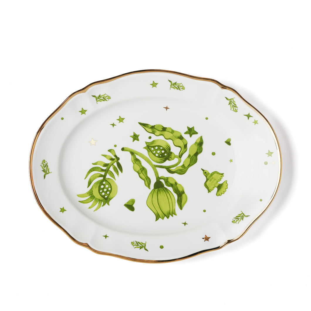 OVAL PLATTER - GREEN