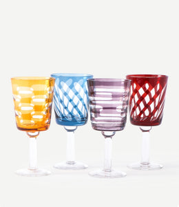 Colored Glasses Set of 4