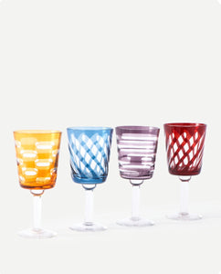 Colored Glasses Set of 4