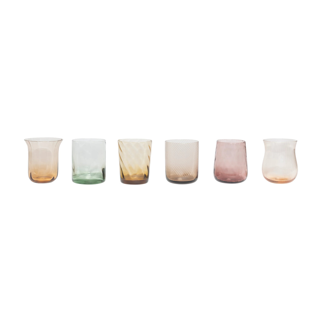 PASTEL WATER GLASSES-SET OF 6