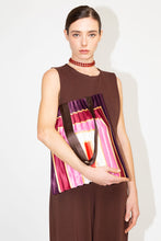 Load image into Gallery viewer, PLEATED BAG - STRIPED PINK