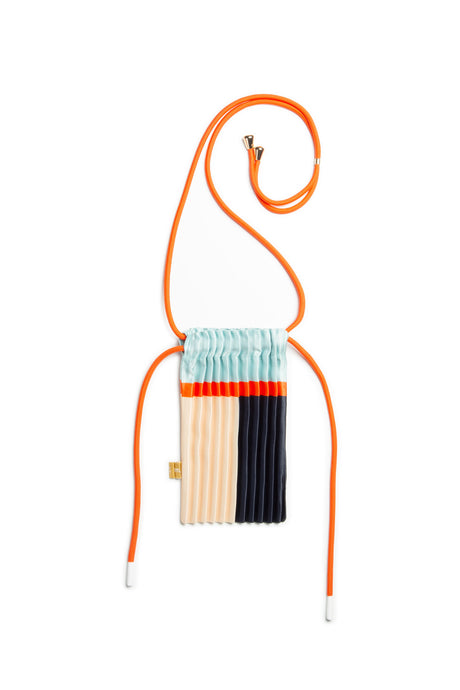MINI PLEATED BAG - BLUE