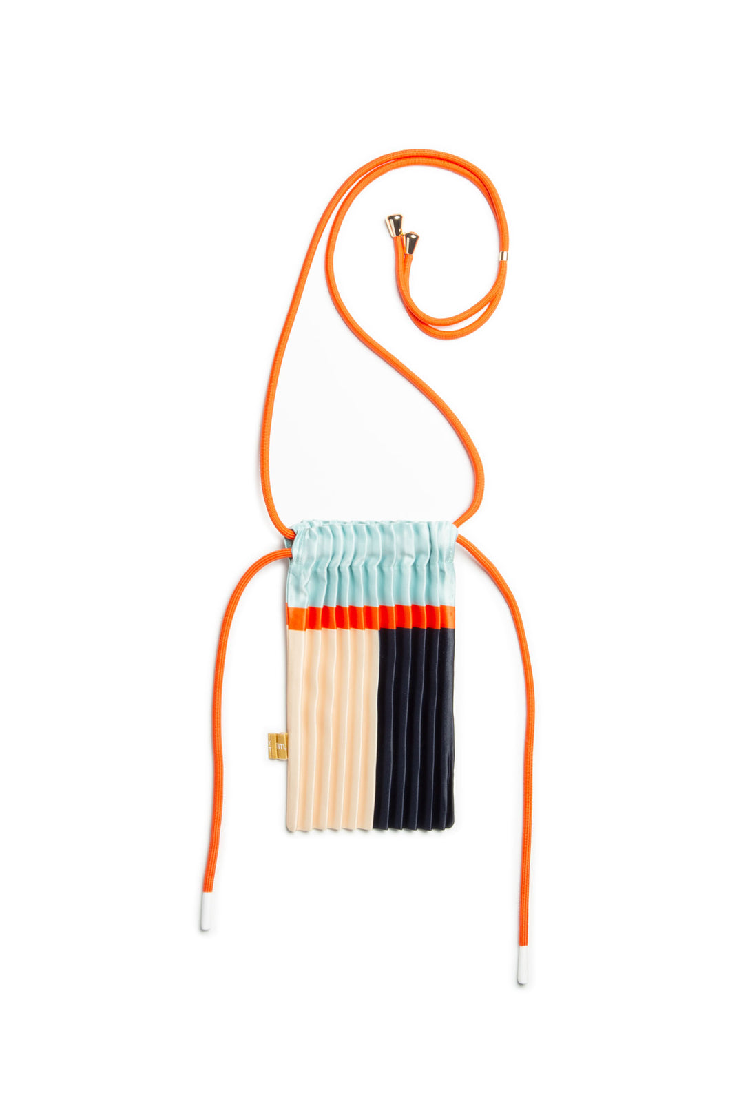 MINI PLEATED BAG - BLUE