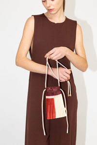 MINI PLEATED BAG- RUBY