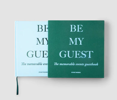 GUEST BOOK BE MY GUEST GREEN