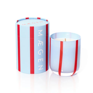 RED & BLUE STRIPED SOY CANDLE