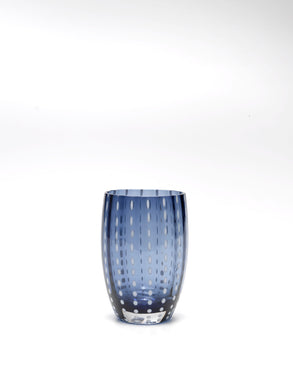 COLORED WATER GLASS-BLUE