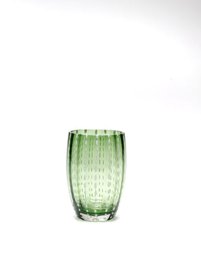 COLORED WATER GLASS- GREEN