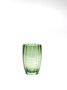 COLORED WATER GLASS- GREEN