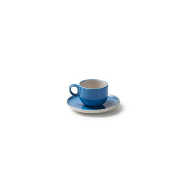 BLUE COFFE CUP W/SAUCER SET OF 6